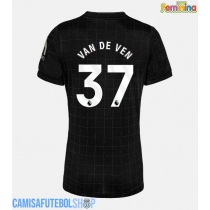 Camisa de time de futebol Tottenham Hotspur Micky van de Ven #37 Replicas 2º Equipamento Feminina 2025-26 Manga Curta